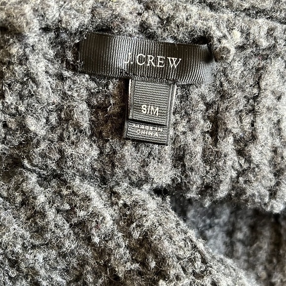 J.Crew Open Front Wool Blend Cardigan Gray - Picture 9 of 10